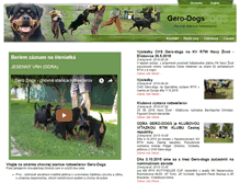 Tablet Screenshot of gero-dogs.sk